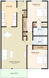 Two Bedroom Two Bath